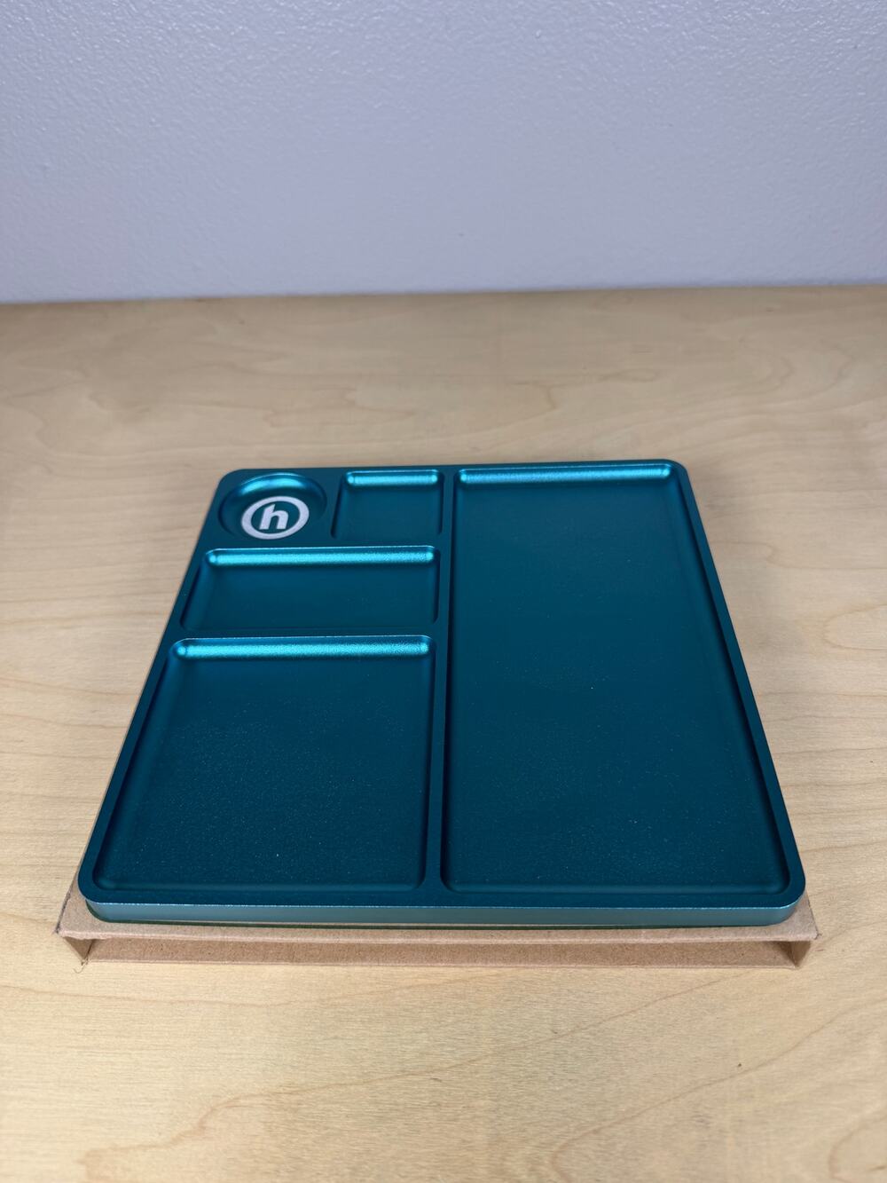 Hidden NY Teal Square Tray Green New